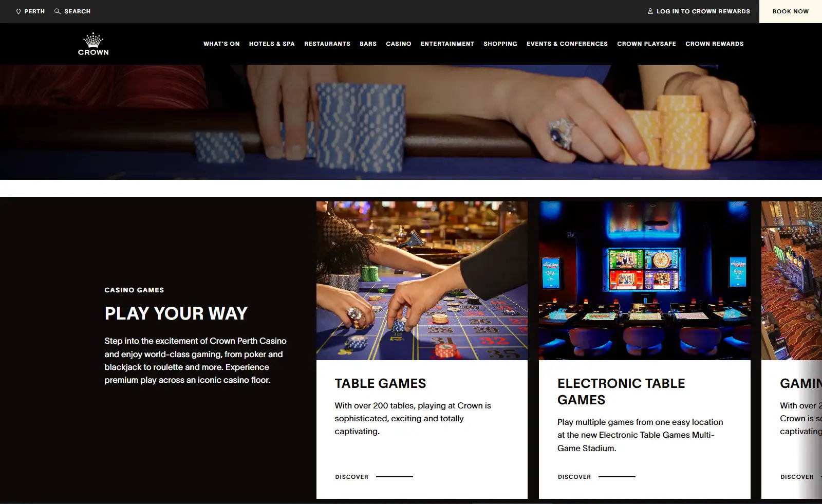 Visiting Crown Perth Casino